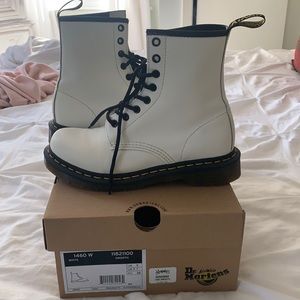 white combat Dr martens